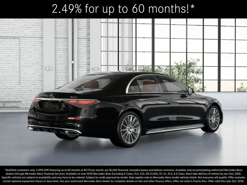 New 2026 Obsidian Black Metallic Mercedes-Benz S 580 image 21