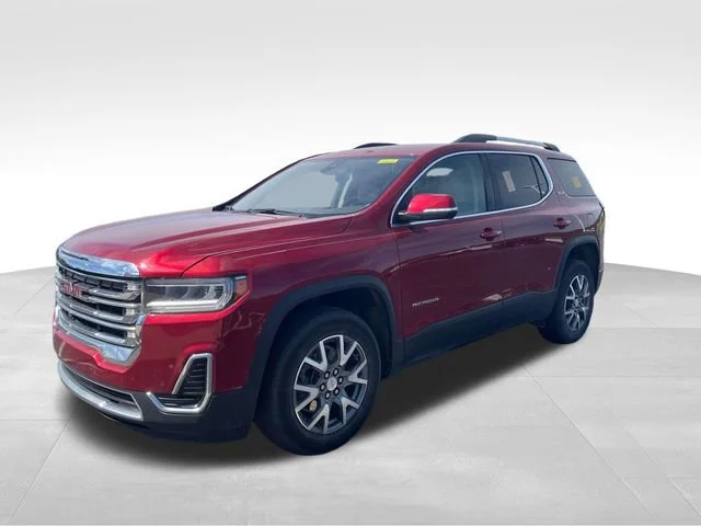 Used 2023 Volcanic Red Tintcoat GMC SLE image 1