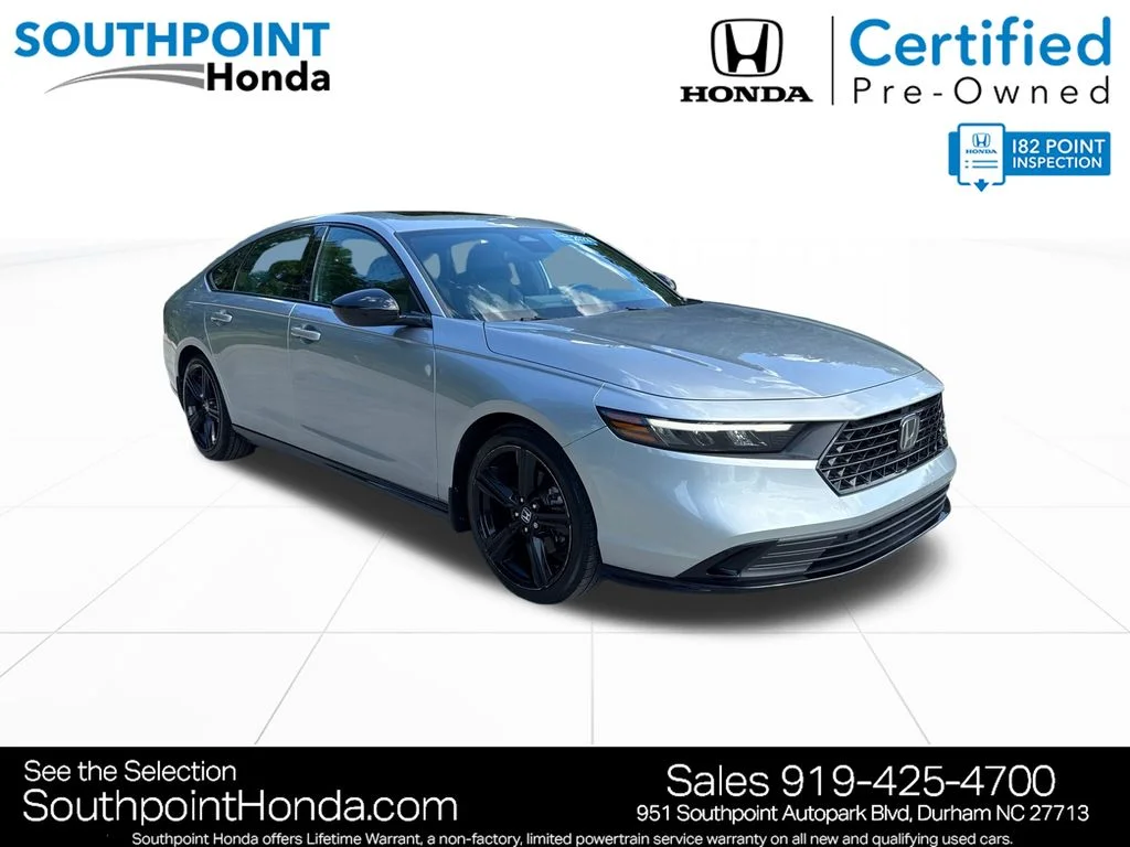 Certified Used 2023 Lunar Silver Metallic Honda HYBRID SPORT-L image 1