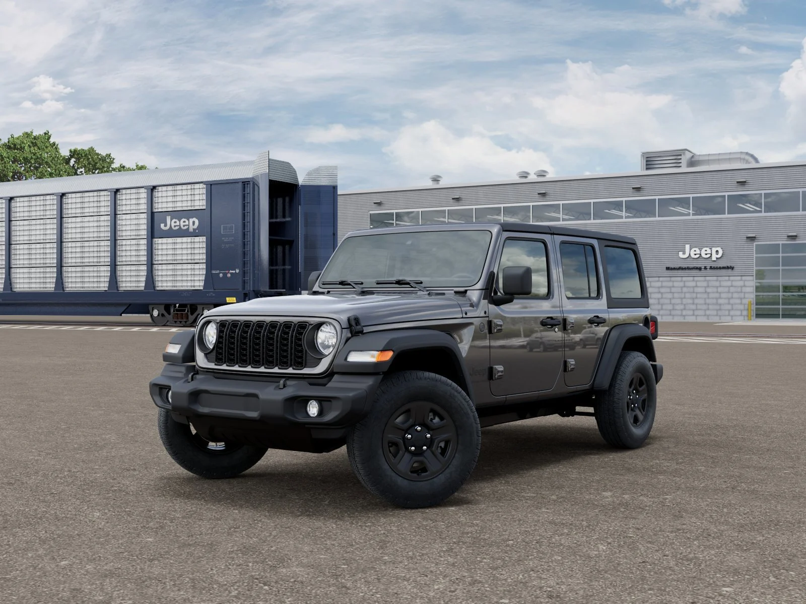 New 2026 Granite Crystal Metallic Clearcoat Jeep Sport image 1