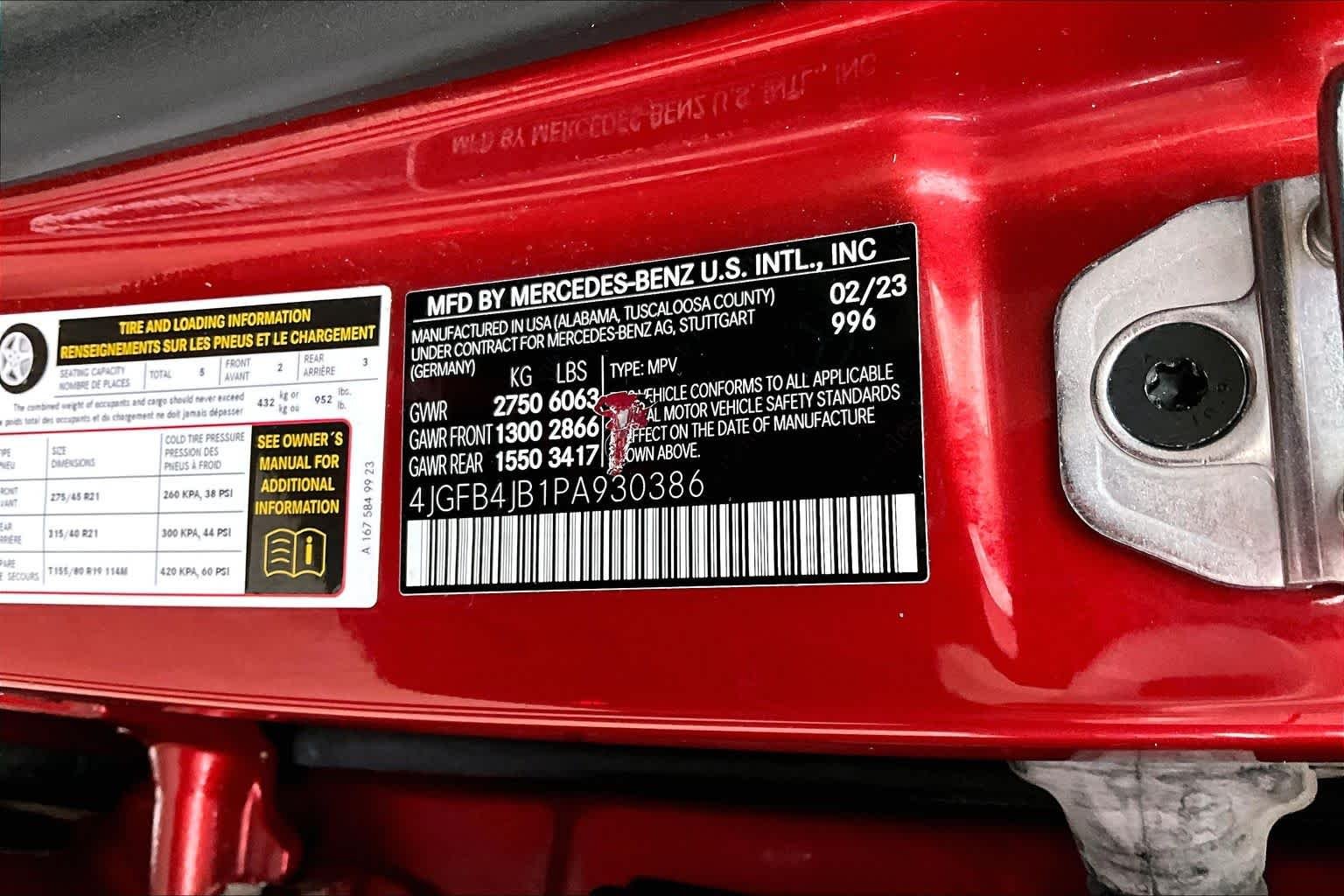 Certified Used 2023 MANUFAKTUR Cardinal Red Metallic Mercedes-Benz GLE 350 image 38