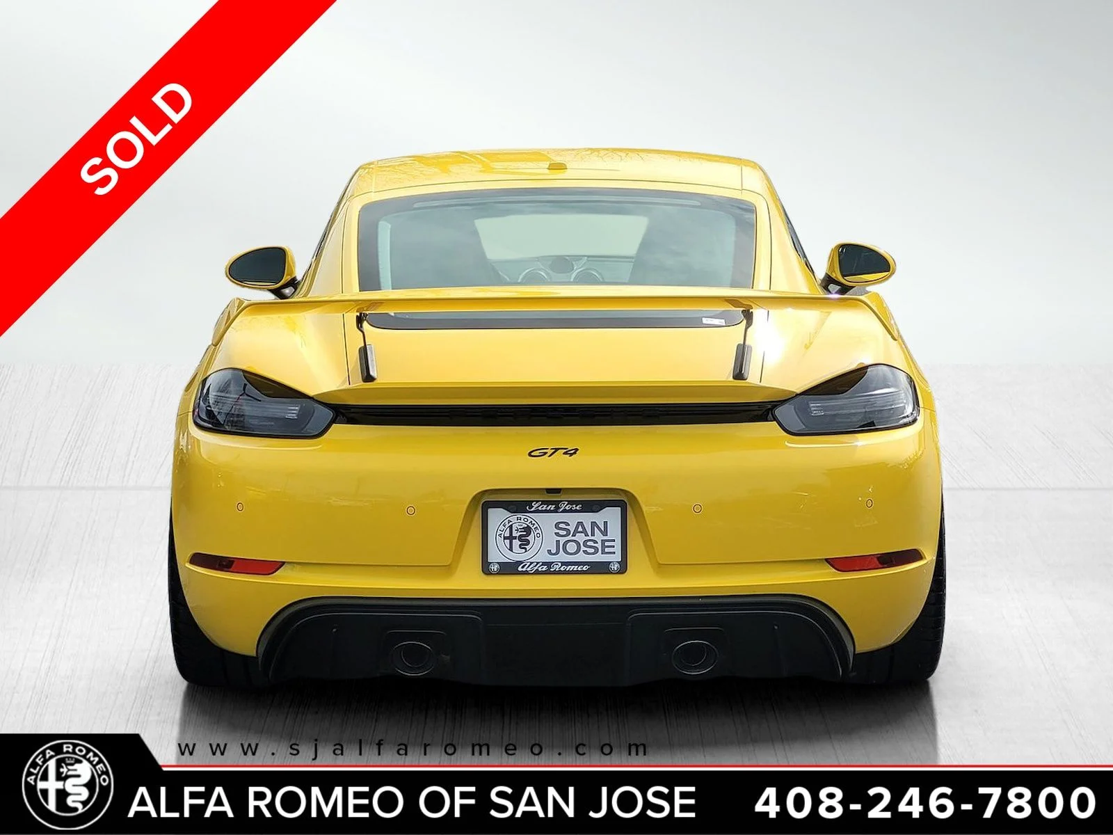 Used 2020 Yellow Porsche GT4 image 4