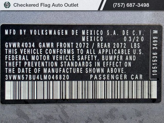 Used 2020 Pyrite Silver Metallic Volkswagen  image 19