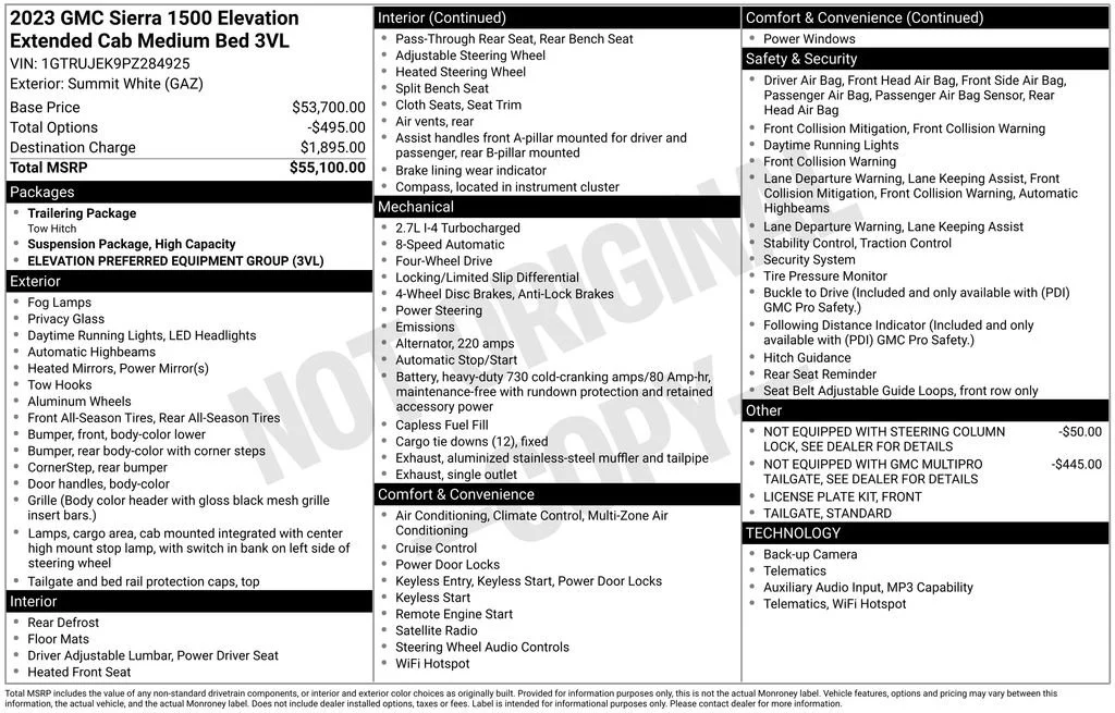 2023 GMC Sierra 4WD Double Cab Std Box Elevation 3VL's photo