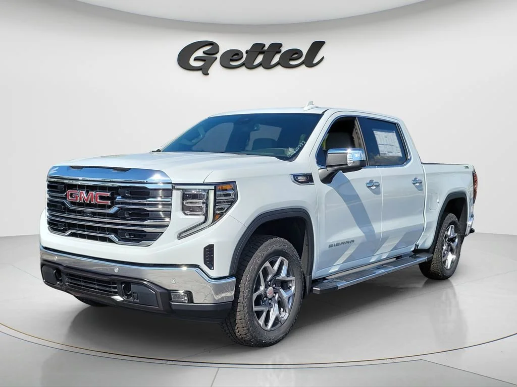 New 2026 Glacier White Tricoat GMC SLT image 1