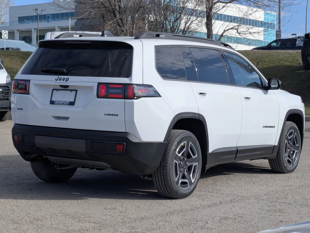New 2026 White Jeep Laredo - - 4x4 - Adaptive Cruise - 12.3 Display - Heated Seats/Wheel - Compact Spare Tire & More! image 8