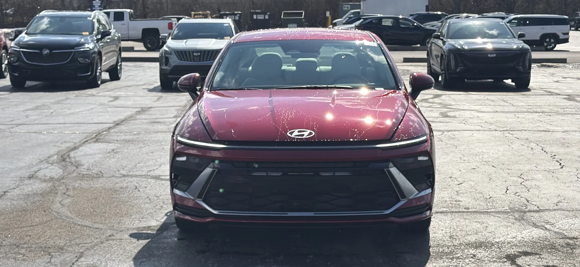New 2026 Ultimate Red Metallic Hyundai SEL Sport image 3