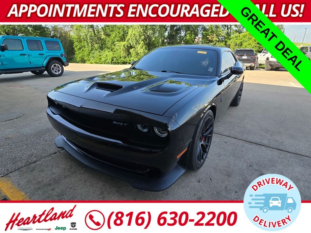 Used 2015 Black Dodge SRT Hellcat image 1