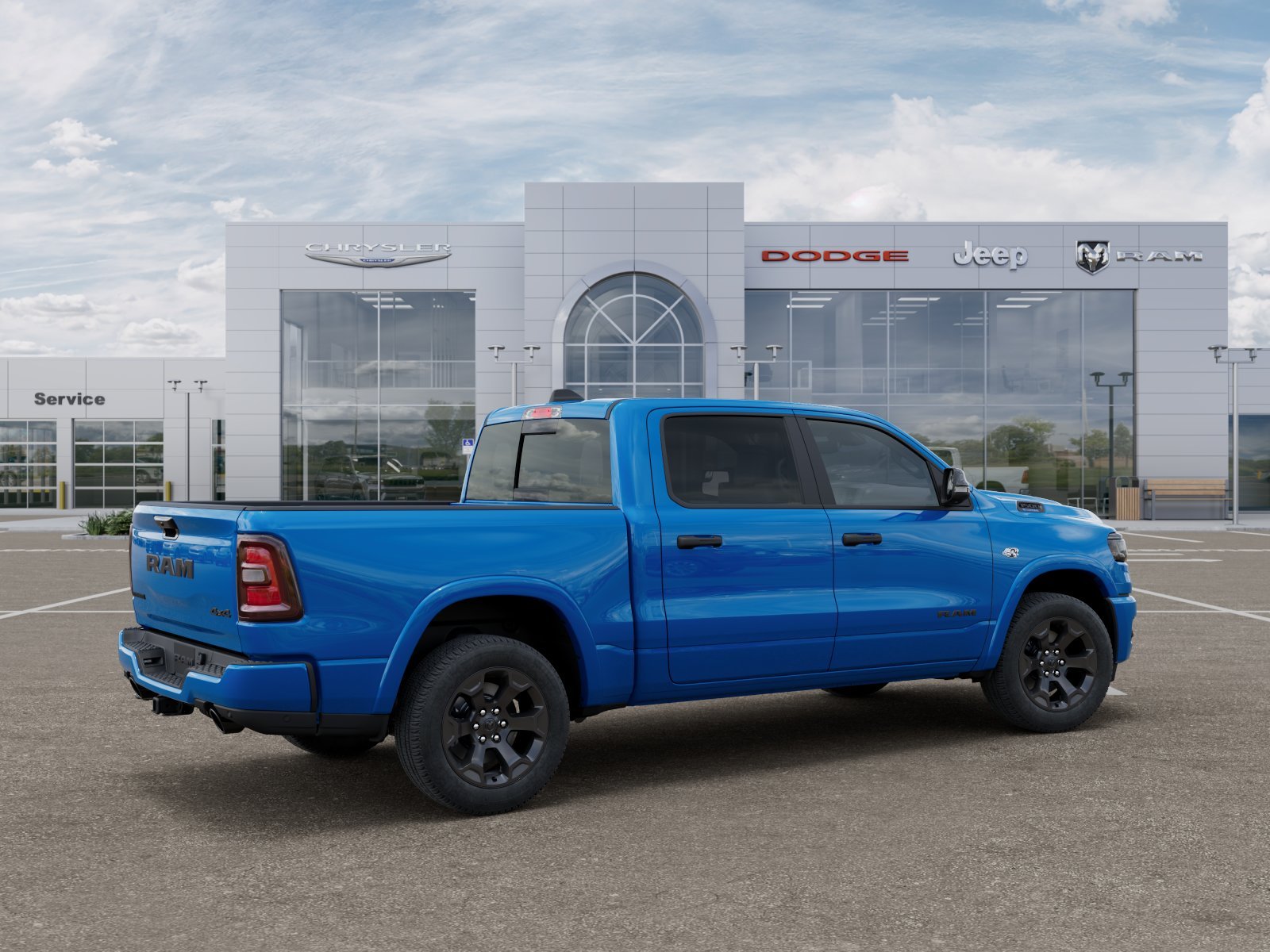 New 2026 Hydro Blue Pearl-Coat Exterior Paint RAM Big Horn/Lone Star image 43
