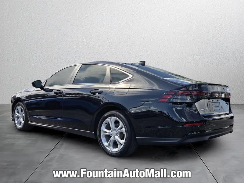 Used 2024 Crystal Black Pearl Honda LX CVT image 3