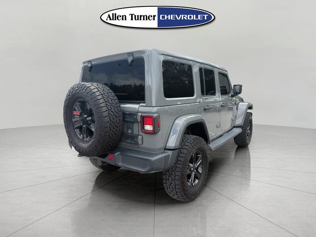 Used 2020 Gray Jeep Unlimited Sahara Altitude image 4