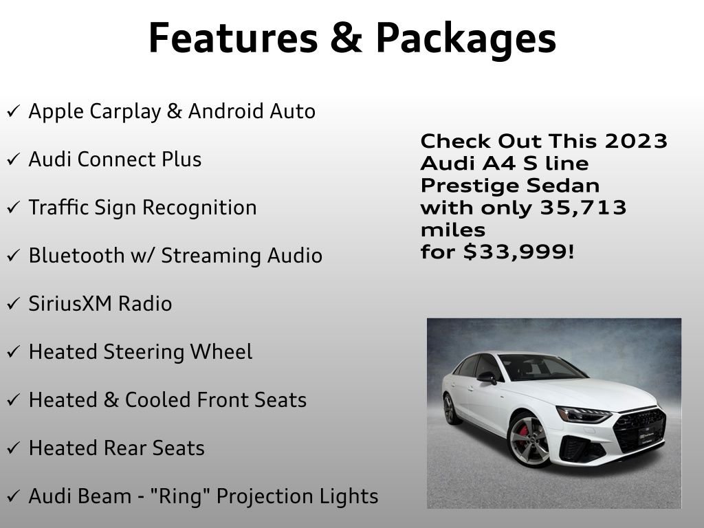 Used 2023 Glacier White Audi 45 S line Prestige image 12