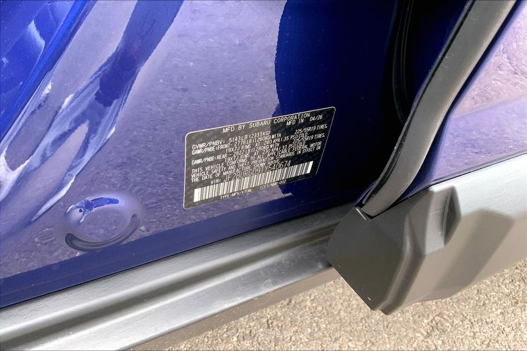 New 2026 SAPPHIRE BLUE PEARL Subaru Limited XT image 8