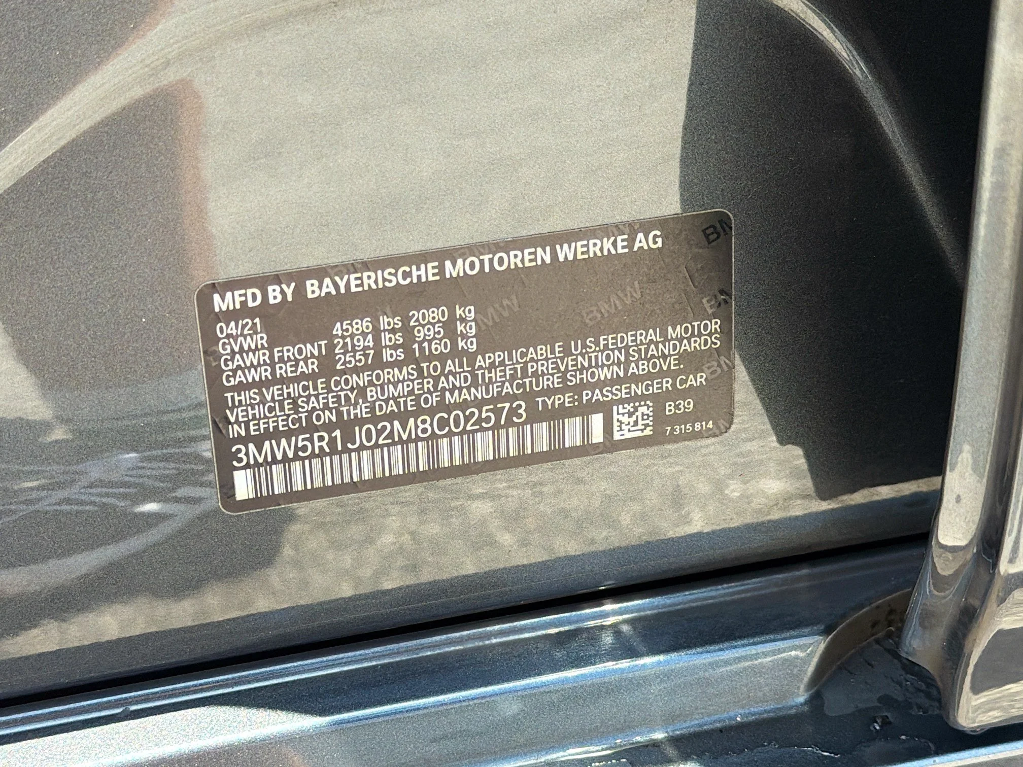 Used 2021 Mineral Grey Metallic BMW 330i image 44