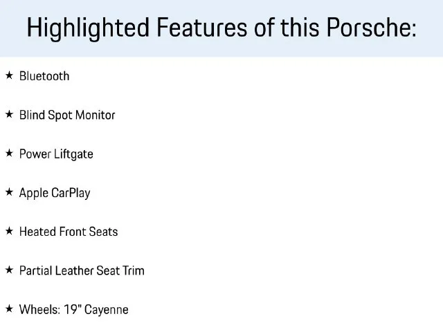 2019 Porsche Cayenne