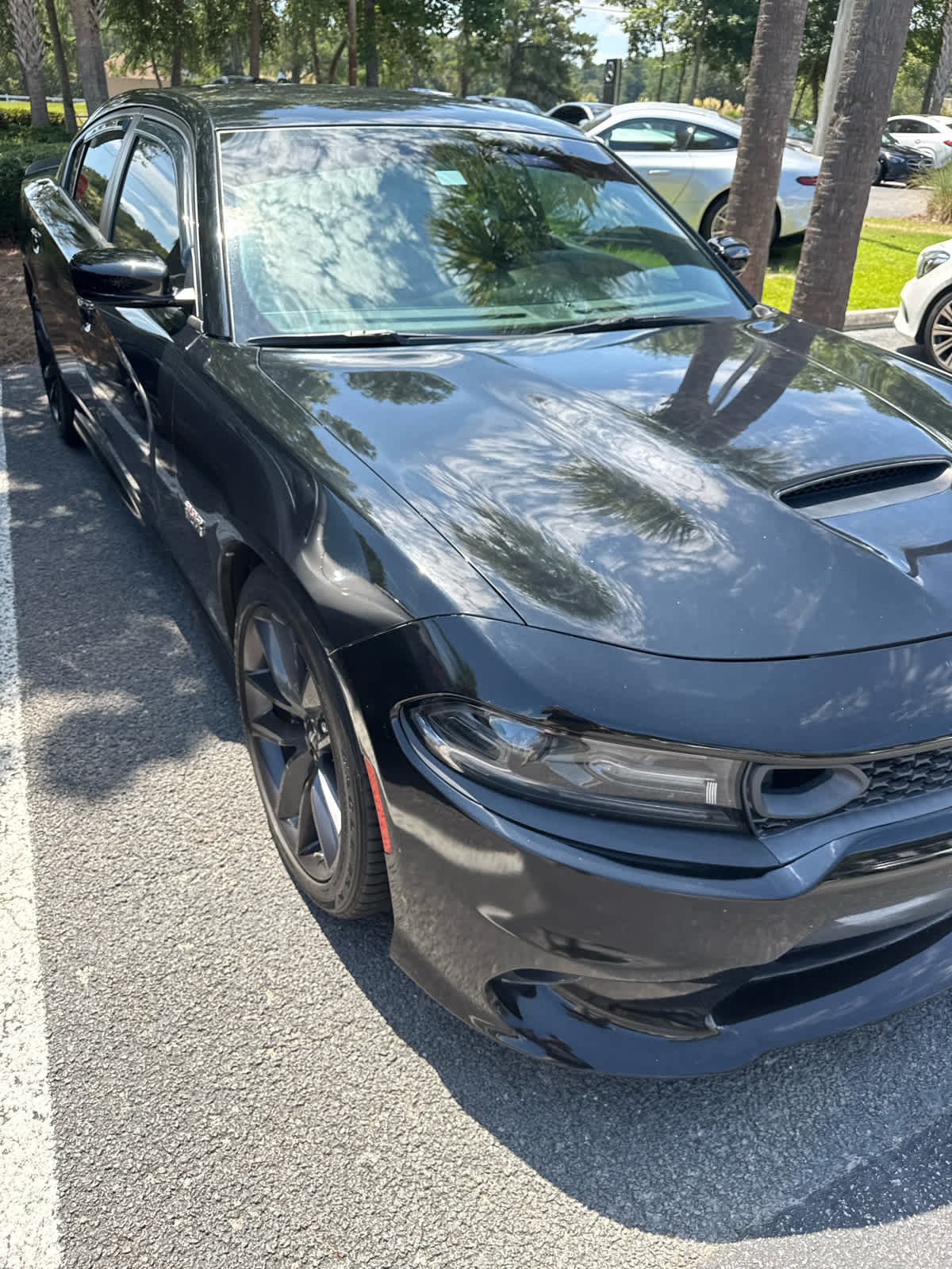 Used 2019 Pitch Black Clearcoat Dodge Scat Pack image 2