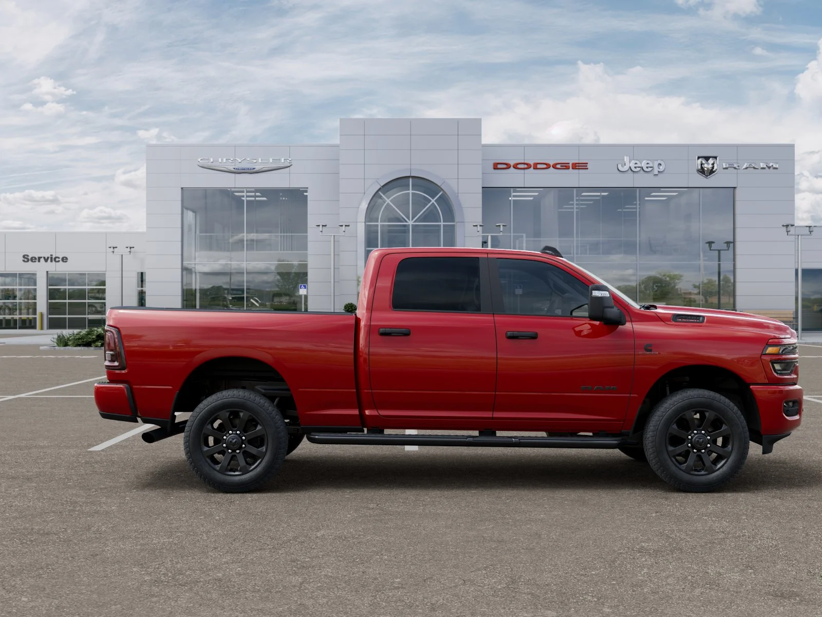 New 2026 Flame Red Clear-Coat Exterior Paint RAM Big Horn image 66