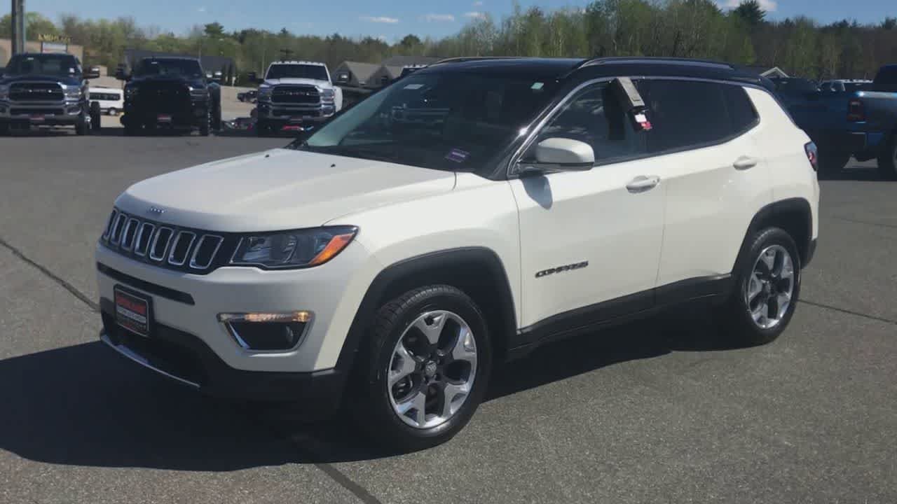 Used 2021 Pearl White Tri-Coat Jeep Limited image 4