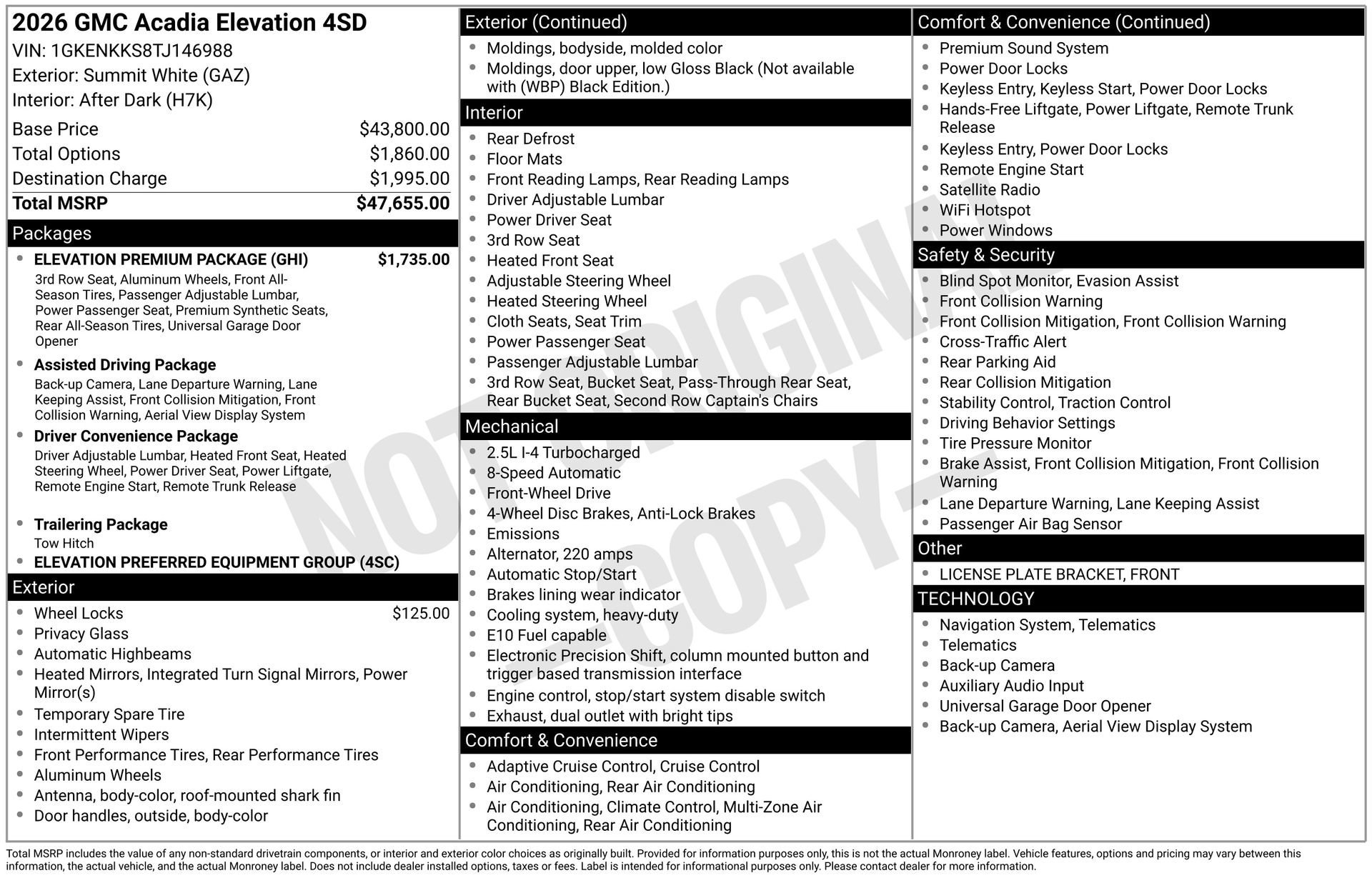 2026 GMC ACADIA - Image 3