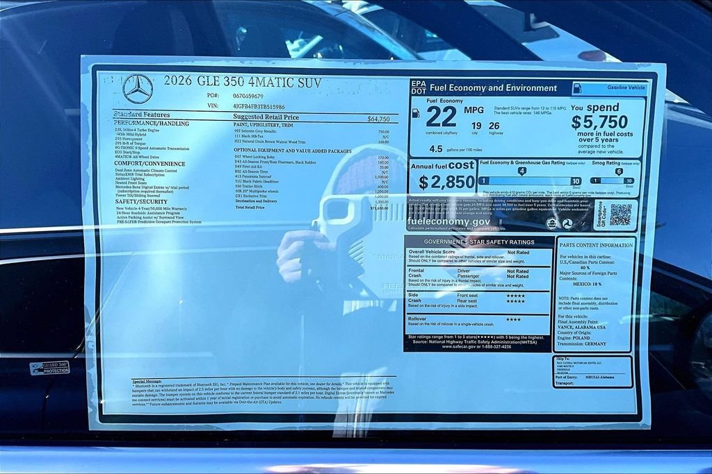 New 2026 Selenite Grey Metallic Mercedes-Benz GLE 350 image 27