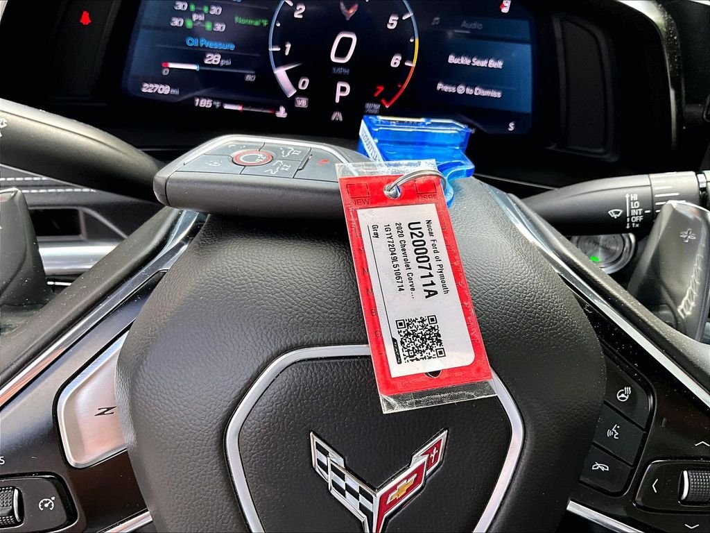 Used 2020 Shadow Gray Metallic Chevrolet Stingray image 27