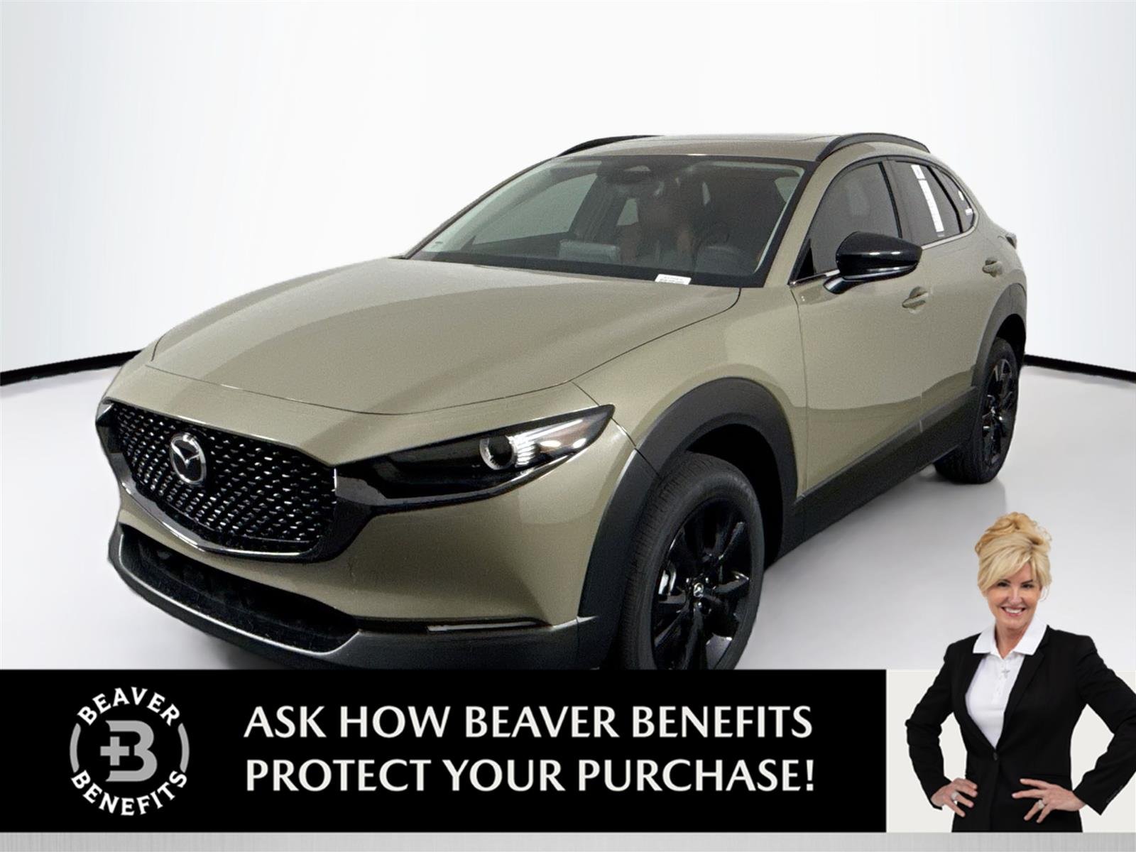 New 2025 Zircon Sand Metallic Mazda 2.5 Turbo Carbon AWD image 1