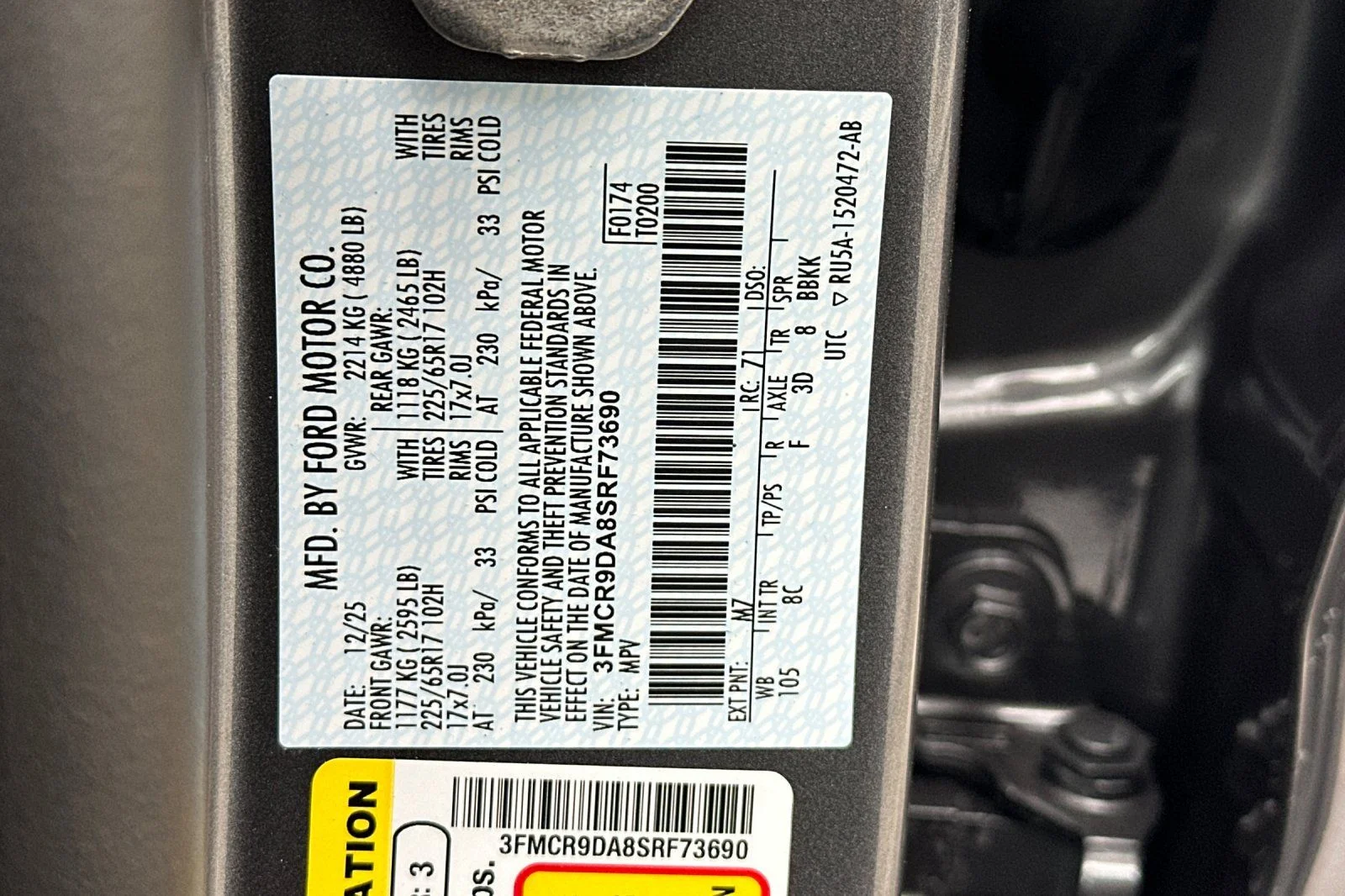 New 2025 Carbonized Gray Metallic Ford Badlands® image 26