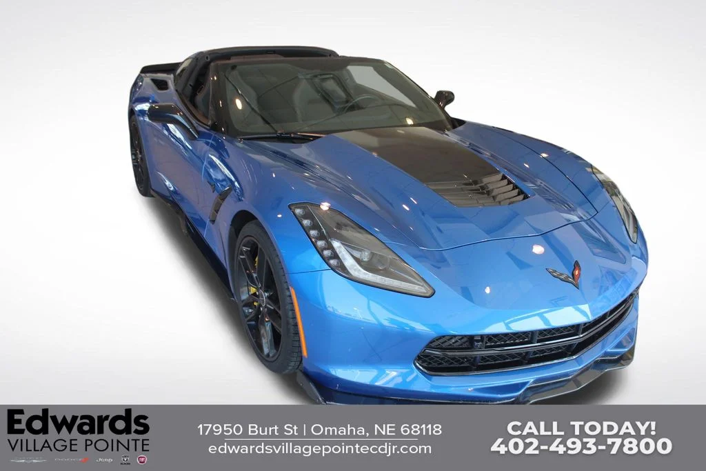 Used 2016 Blue Chevrolet Stingray Z51 image 1