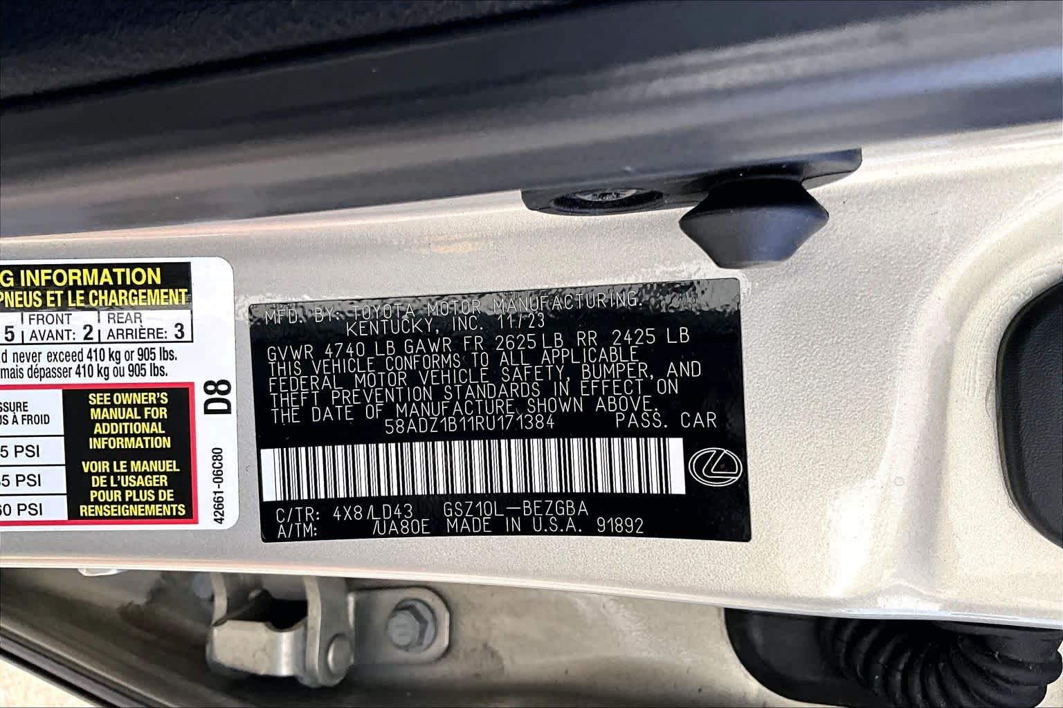 Used 2024 Moonbeam Beige Metallic Lexus  image 34