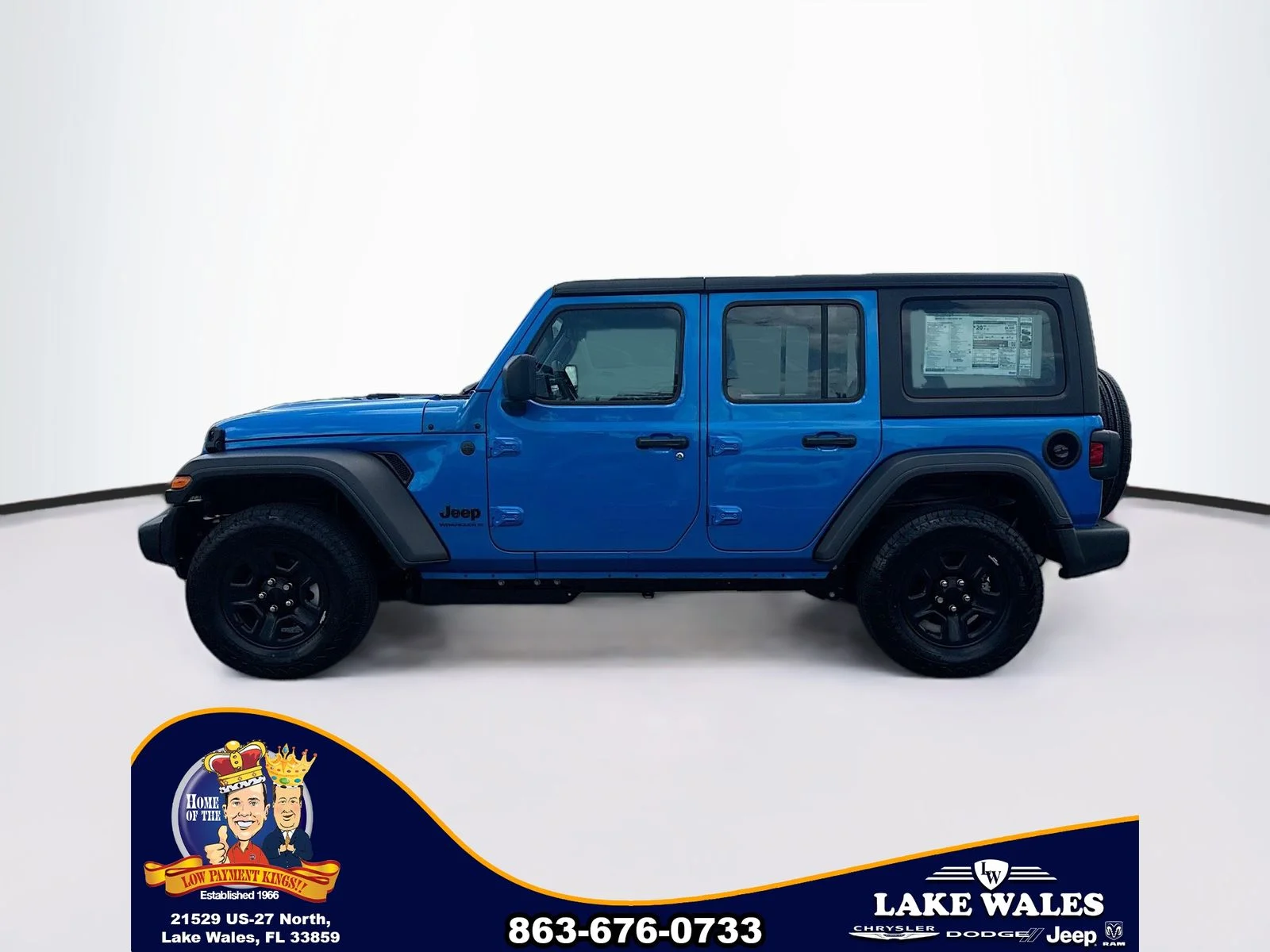 New 2026 Hydro Blue Pearl-Coat Exterior Paint Jeep Sport image 3