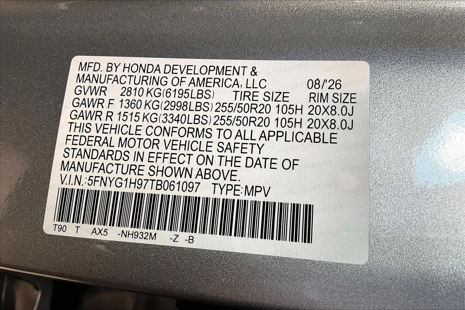 New 2026 Solar Silver Metallic Honda Black Edition image 20