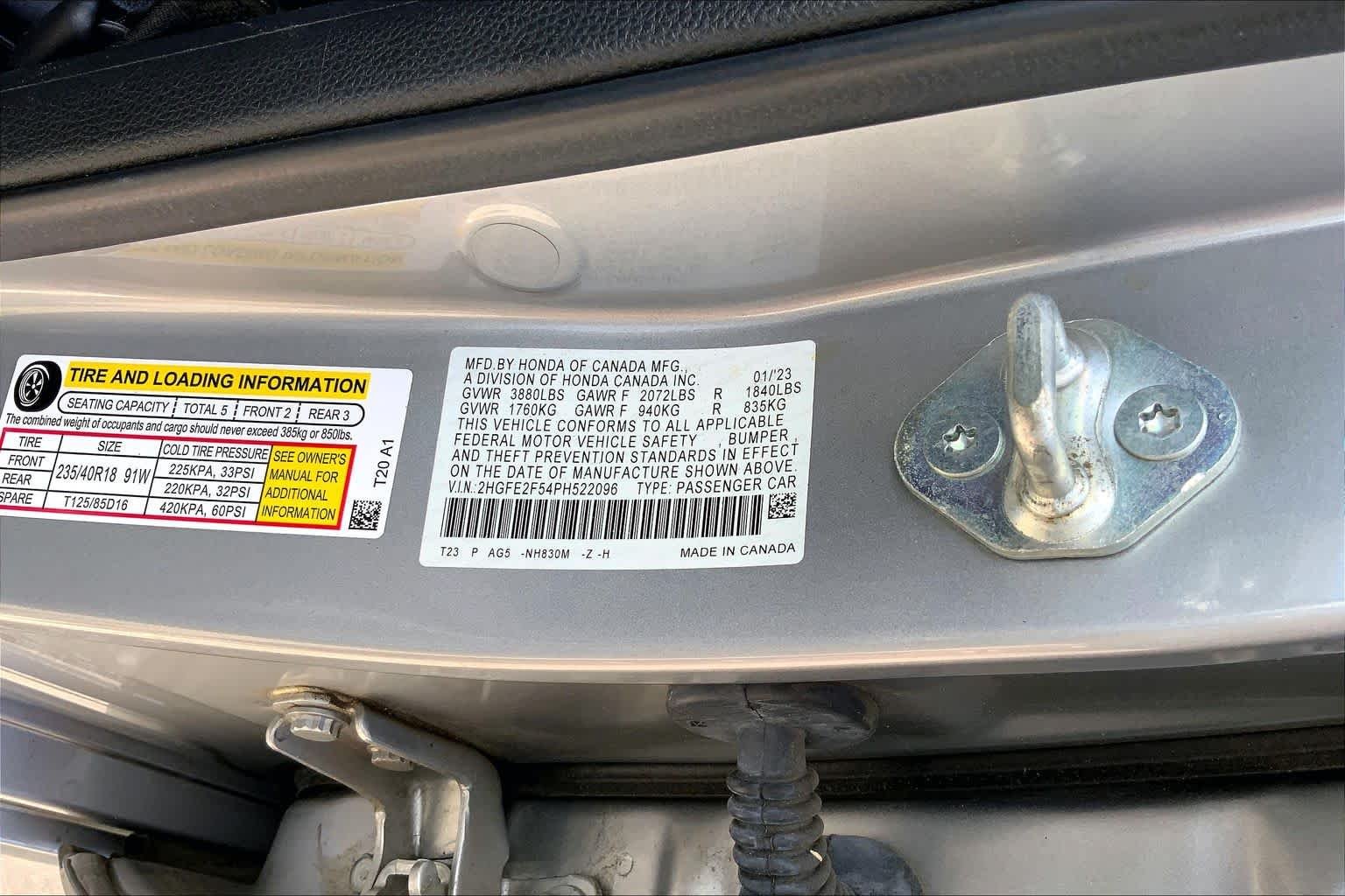 Used 2023 Lunar Silver Metallic Honda Sport image 34