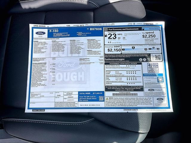 New 2026 Agate Black Metallic Ford Lariat image 30