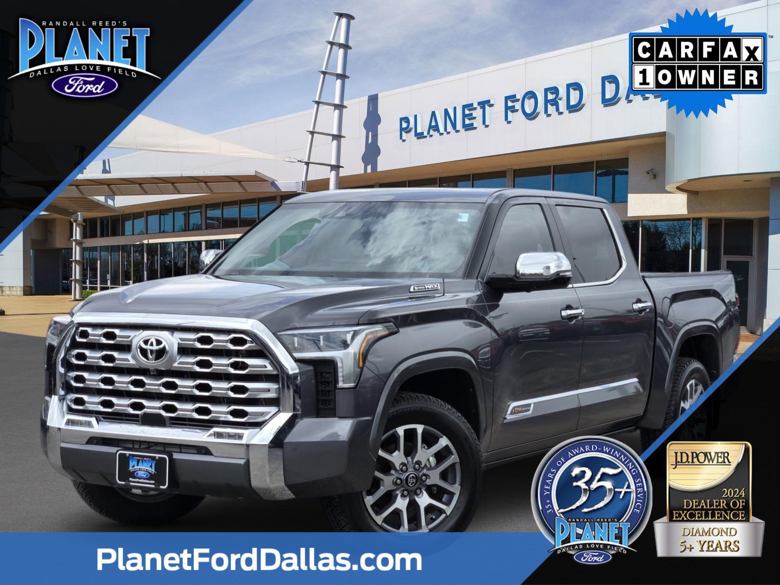 Used 2025 Magnetic Gray Metallic Toyota 1794 Edition image 1