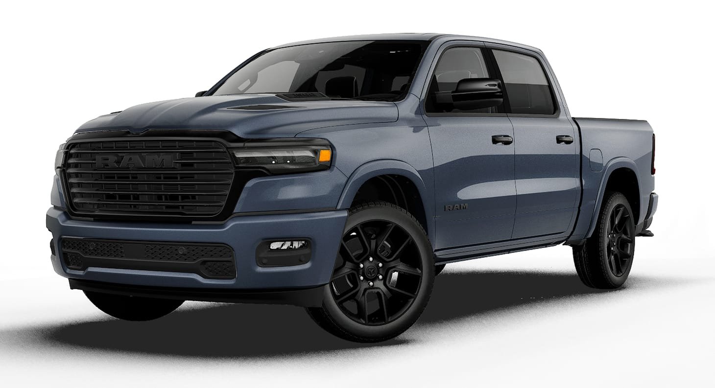 New 2027 Forged Blue Metallic Exterior Paint RAM Laramie image 13