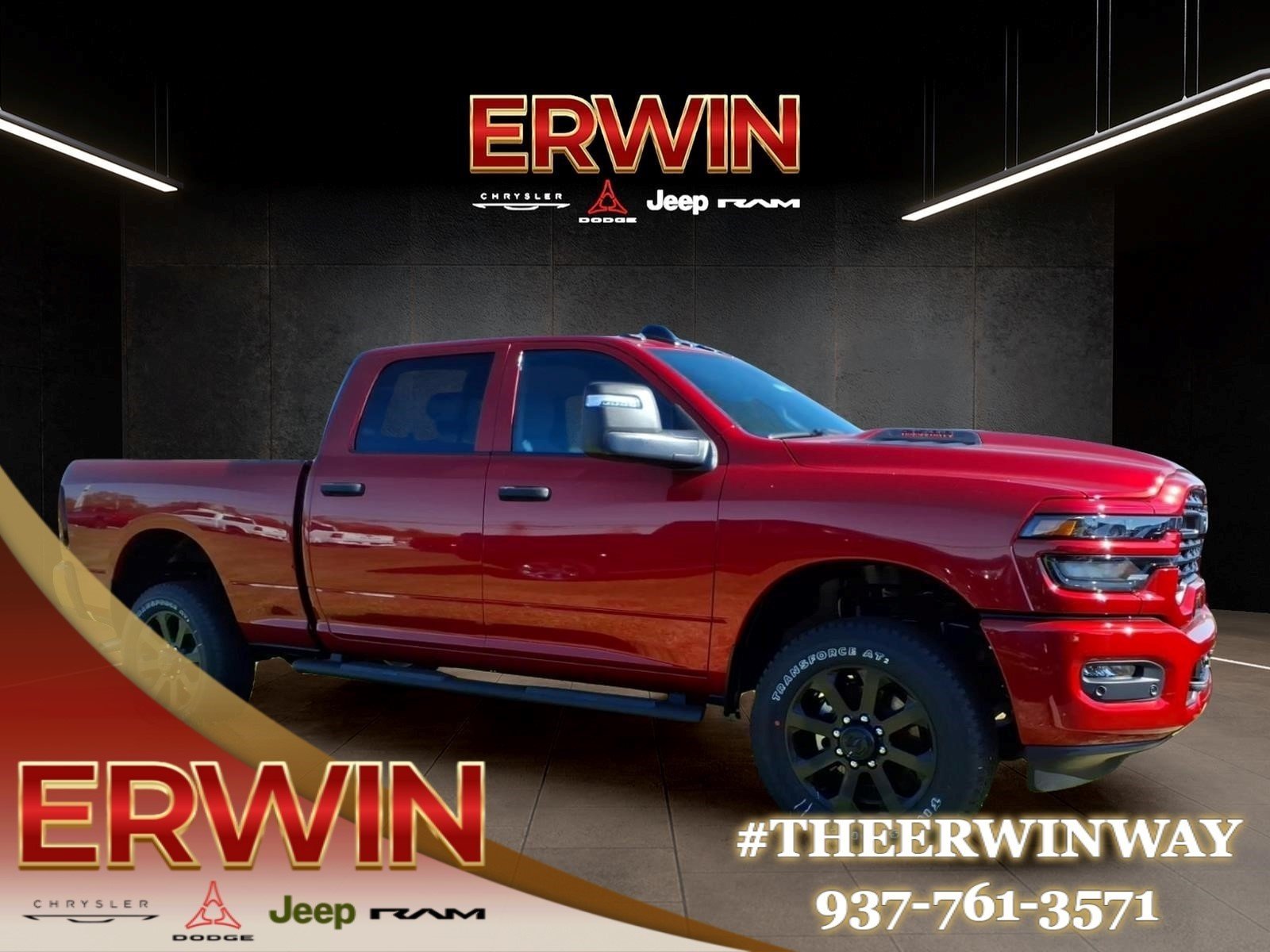 New 2026 Molten Red Pearl-Coat Exterior Paint RAM Tradesman image 1