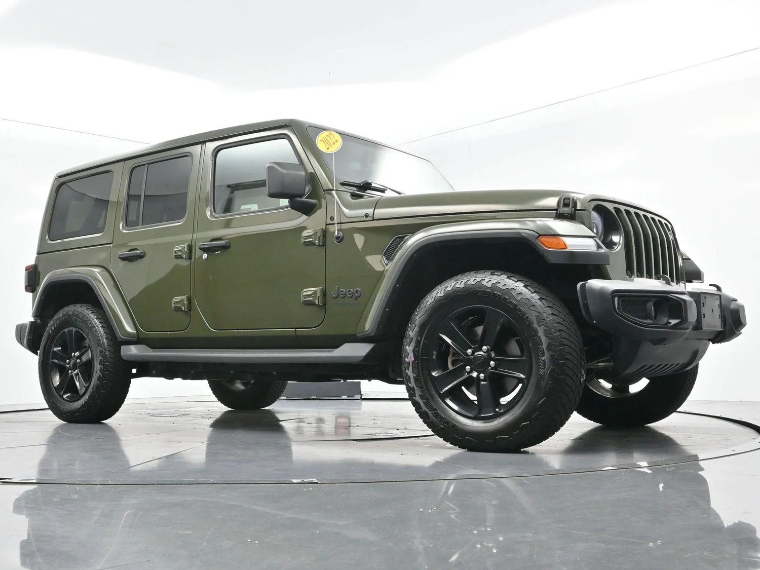 Used 2022 Sarge Green Clearcoat Jeep Unlimited Sahara Altitude image 46