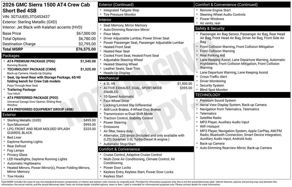 2026 GMC Sierra 1500 AT4 - Photo 6