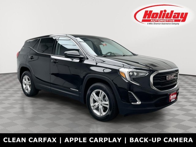 Used 2019 Ebony Twilight Metallic GMC SLE image 1