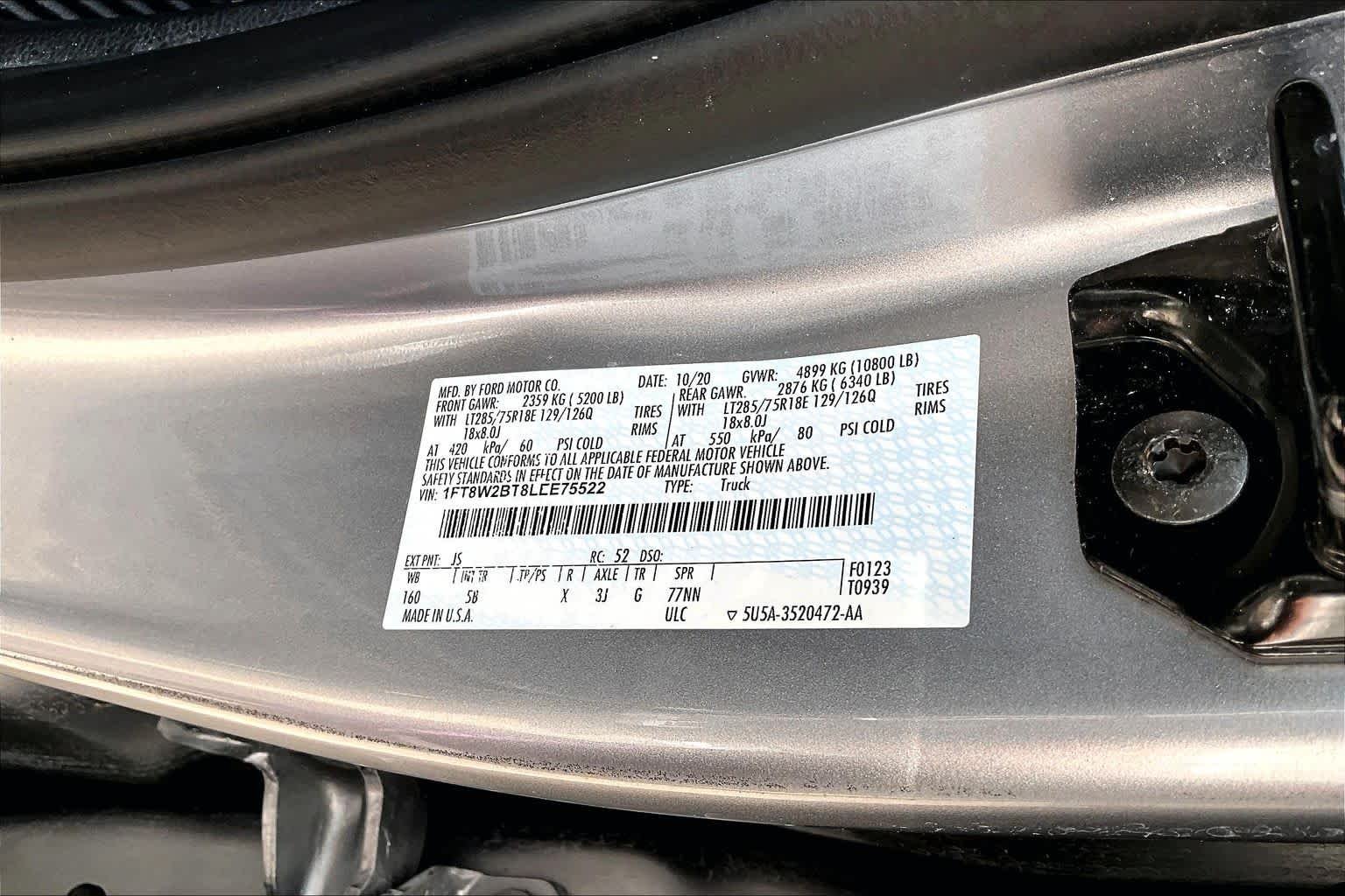 Certified Used 2020 Iconic Silver Ford LARIAT image 34