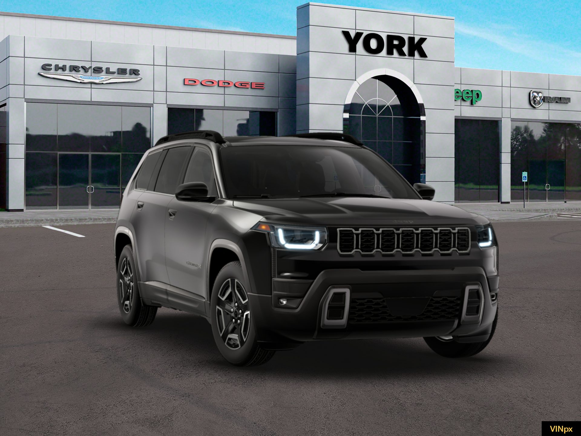 New 2026 Diamond Black Crystal Pearlcoat Jeep Laredo image 16