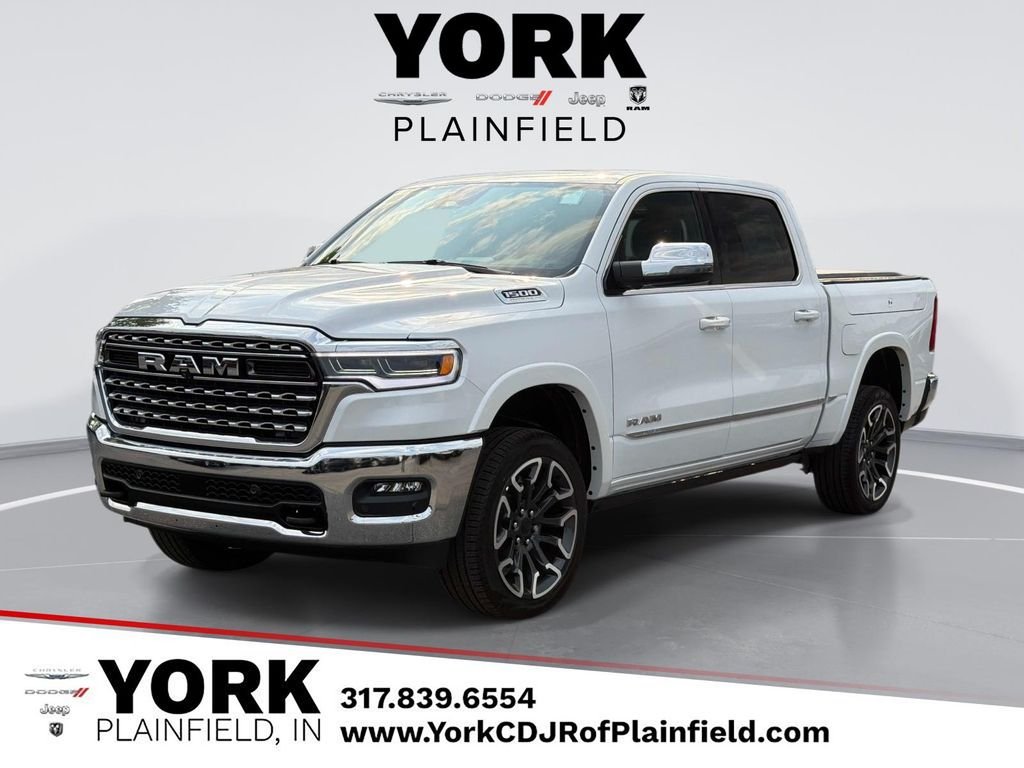 Ivory White Tri-Coat Pearlcoat 2026 RAM 1500 Pickup Truck Four-Wheel Drive