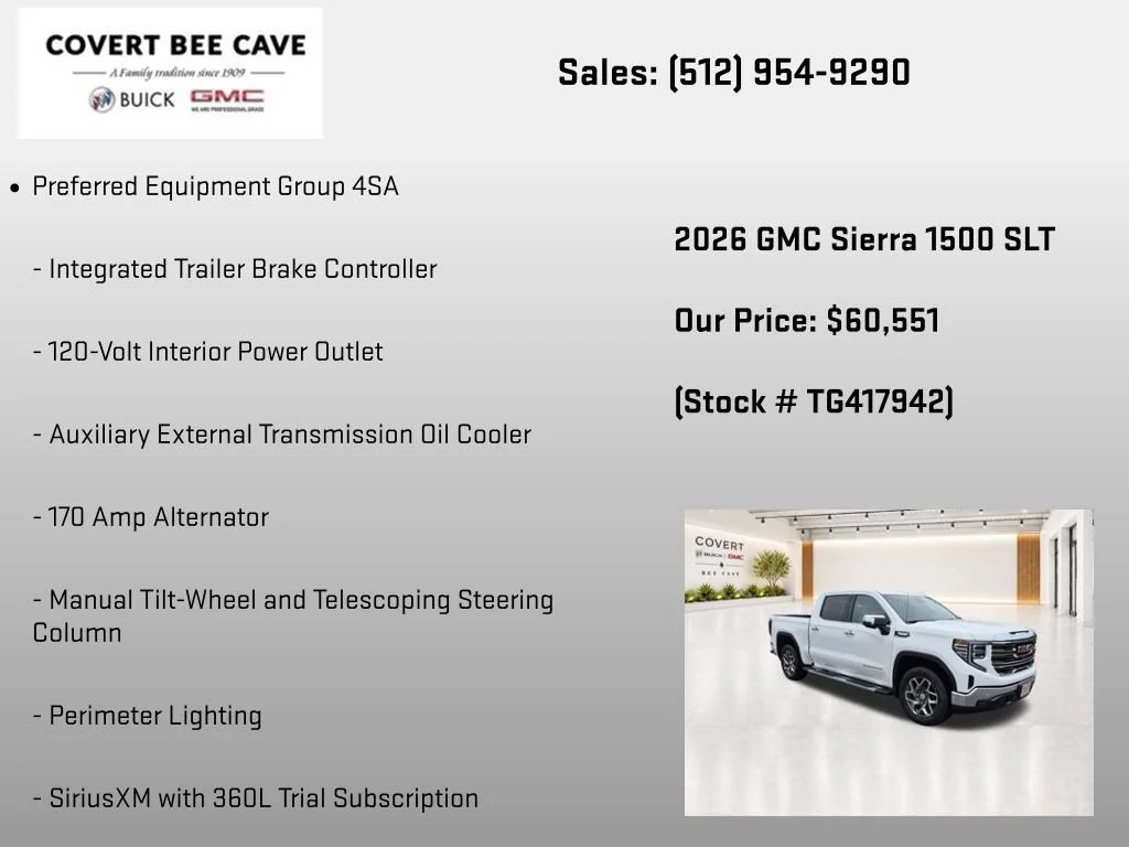 New 2026 Summit White GMC SLT image 19