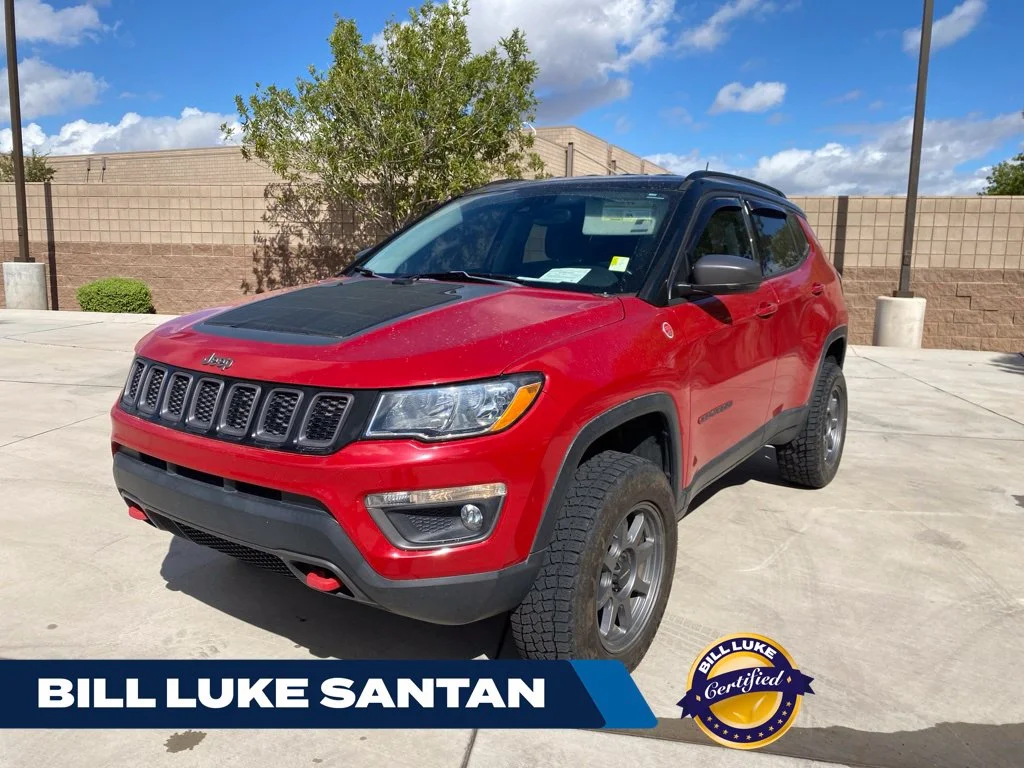 Certified Used 2021 Red Jeep Trailhawk image 1