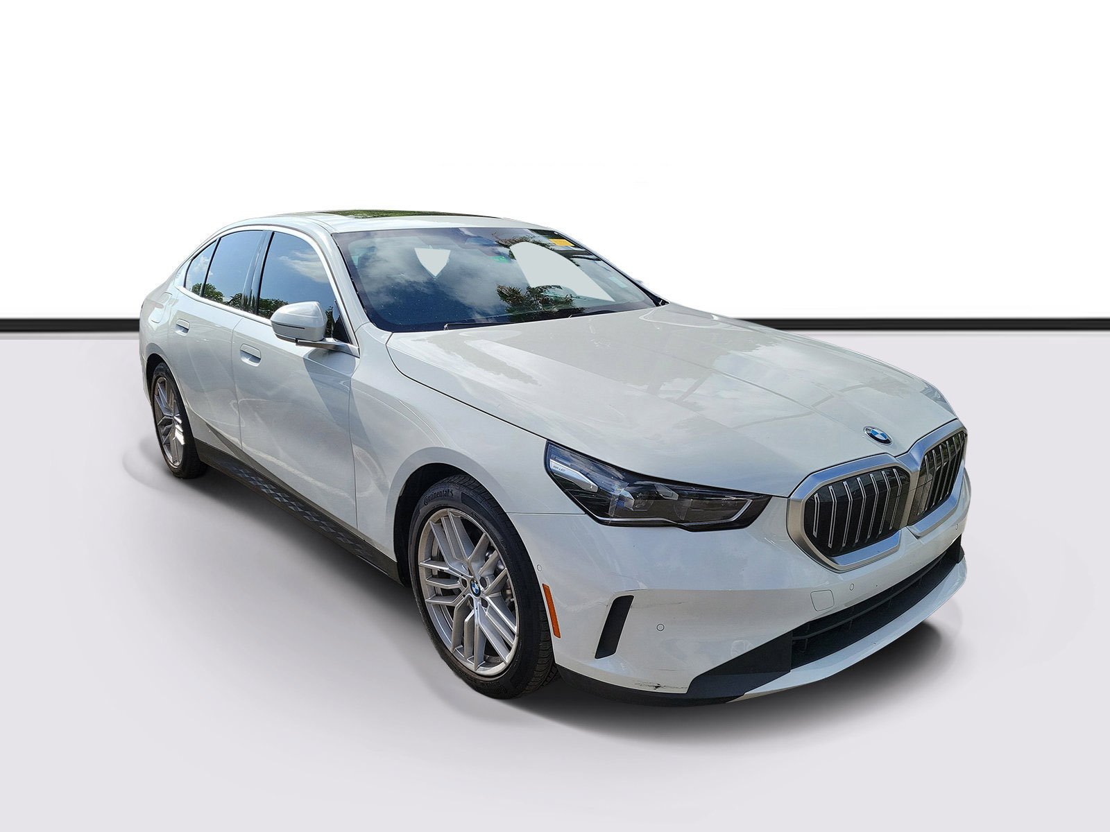 Used 2024 Mineral White Metallic BMW 530i image 1