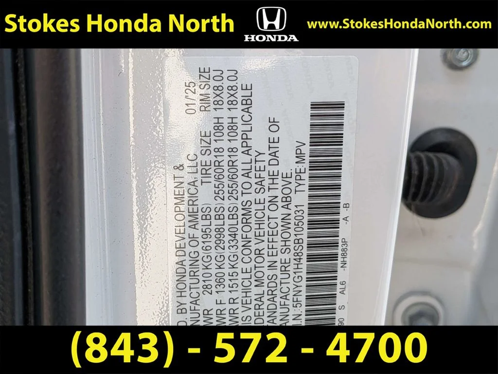 Certified Used 2025 White Honda EX-L image 7