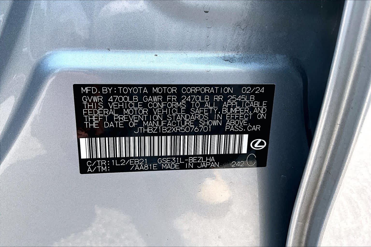 Used 2024 Iridium Lexus F SPORT Design image 37