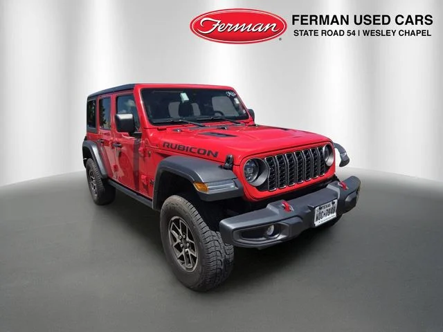 Certified Used 2025 Red Jeep Rubicon image 1