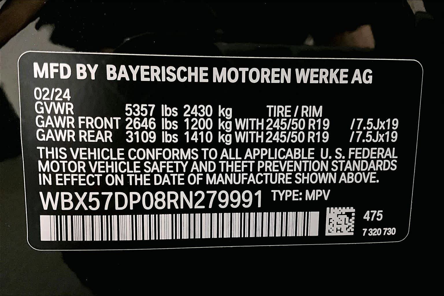 Certified Used 2024 Black Sapphire Metallic BMW xDrive30i image 33