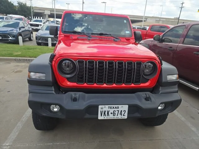 Used 2024 Red Jeep 2-Door Sport S 4x4 image 2